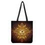 Gold All Seeing Eye Print Tote Bag