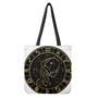 Gold And Black Aquarius Sign Print Tote Bag