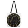 Gold And Black Sagittarius Sign Print Tote Bag