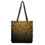 Gold Disco Lights Pattern Print Tote Bag