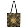 Gold Kaleidoscope Print Tote Bag