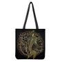 Gold Koi Carp Fish Print Tote Bag