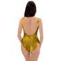 Gold Tie Dye One Piece Swimsuite