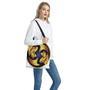 Golden Pisces Zodiac Sign Print Tote Bag