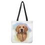 Golden Retriever Portrait Print Tote Bag