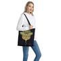 Golden Spiritual Stingray Print Tote Bag