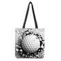 Golf Ball Breaking Wall Print Tote Bag