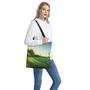 Golf Course Print Tote Bag