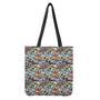 Graffiti Cartoon Characters Print Tote Bag