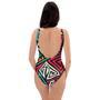 Graffiti Geometric Seamless Pattern One Piece Swimsuite