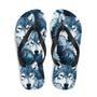 Gray Wolf Flip Flops