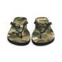 Green And Brown Camo Camouflage Print Flip Flops Colorful