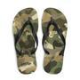 Green And Brown Camo Camouflage Print Flip Flops Colorful