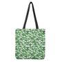 Green And White Digital Camo Print Tote Bag