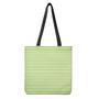 Green And White Striped Pattern Print Tote Bag