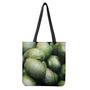 Green Avocado Print Tote Bag