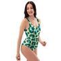 Green Cheetah One Piece Swimsuite