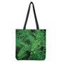 Green Fern Leaf Print Tote Bag