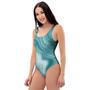 Green Ink Marble One Piece Swimsuite