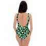 Green Leopard One Piece Swimsuite