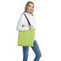 Green Lime Slices Pattern Print Tote Bag