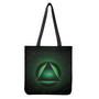 Green Masonic Eye Print Tote Bag