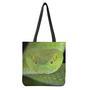 Green Pit Viper Print Tote Bag