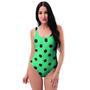 Green Polka Dot One Piece Swimsuite