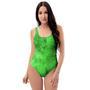 Green Tie Dye One Piece Swimsuite