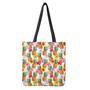 Hawaii Hibiscus Pineapple Pattern Print Tote Bag