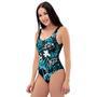 Hiphop Airbrush Print One Piece Swimsuite