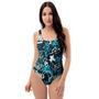 Hiphop Airbrush Print One Piece Swimsuite