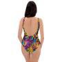 Hippie Flame Psychedelic Trippy One Piece Swimsuite