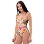 Hippie White Peace One Piece Swimsuite