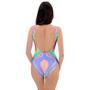 Holographic Trippy One Piece Swimsuite