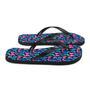 Iridescent Butterfly Flip Flops