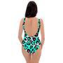 Leopard Zebra Print One Piece Swimsuite