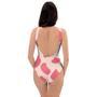 Light Pink Cow Print One Piece Swimsuite