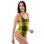 Macleod Yellow Plaid Tartan One Piece Swimsuite