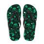 Malachite Pattern Flip Flops