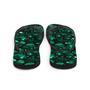 Malachite Pattern Flip Flops