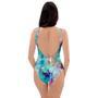 Mermaid Galaxy Print One Piece Swimsuite