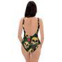 Mexican Rose Skull One Piece Swimsuite