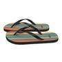 Mikey P’S Orange Blue Retro Striped Flip Flops Colorful