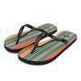 Mikey P’S Orange Blue Retro Striped Flip Flops Colorful