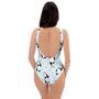 Milk Print One Piece Swimsuite