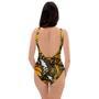 Monarch Butterfly Pattern Print One Piece Swimsuite