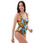 Monarch Butterfly Print One Piece Swimsuite