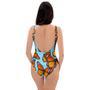 Monarch Butterfly Print One Piece Swimsuite