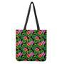 Monstera Hibiscus Hawaii Pattern Print Tote Bag